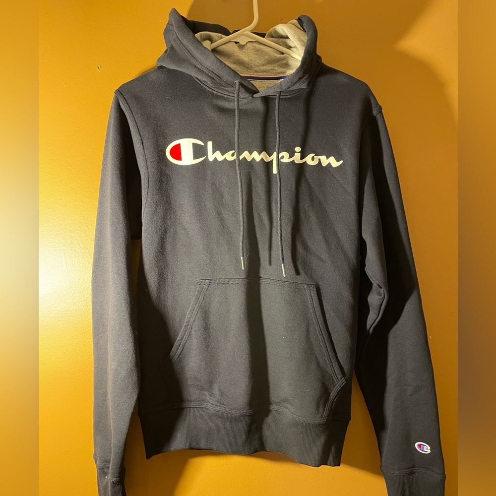 Champion Navy and Gray Hoodie